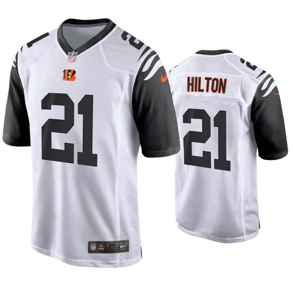 Men’s Cincinnati Bengals #21 Mike Hilton Nike White Color Rush Limited Jersey