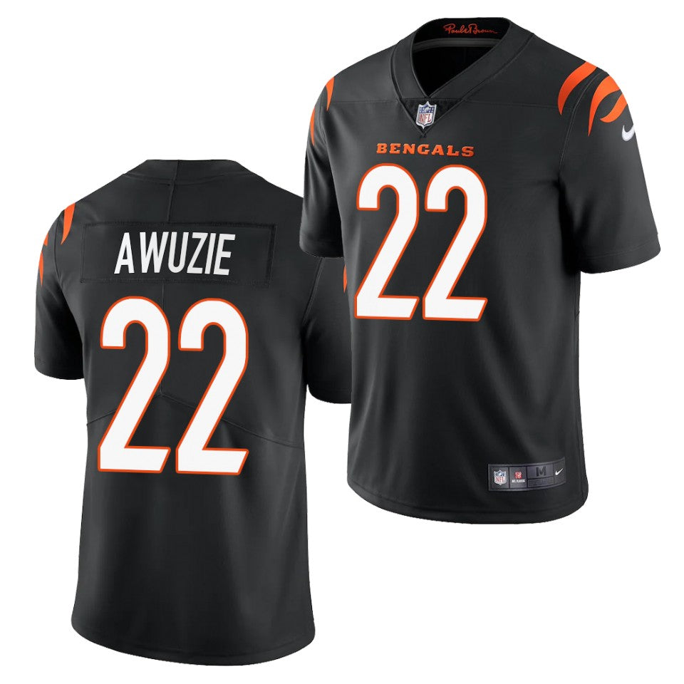 Men’s Cincinnati Bengals #22 Chidobe Awuzie 2021 Nike Black Vapor Limited Jersey