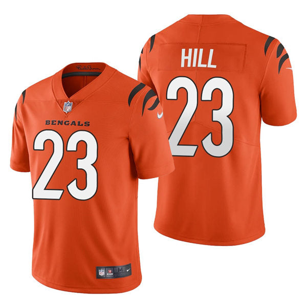 Men’s Cincinnati Bengals #23 Daxton Hill Nike Orange Alternate Vapor Limited Jersey
