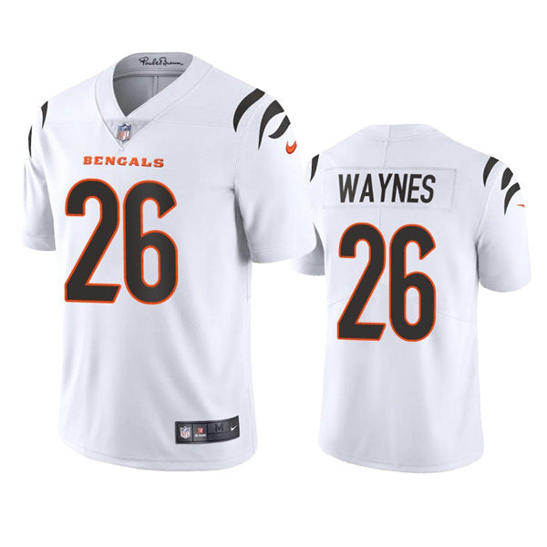 Men’s Cincinnati Bengals #26 Trae Waynes Nike White Away Vapor Limited Jersey