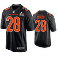 Men’s Cincinnati Bengals #28 Joe Mixon Nike Black Super Bowl LVI Bound Game Fashion Jersey