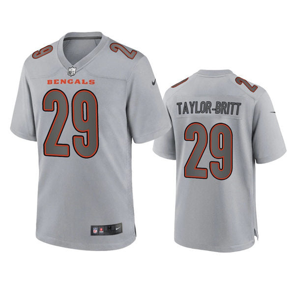 Men’s Cincinnati Bengals #29 Cam Taylor-Britt Nike Atmosphere Fashion Game Jersey – Gray
