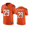 Men’s Cincinnati Bengals #29 Cam Taylor-Britt Nike Orange Alternate Vapor Limited Jersey