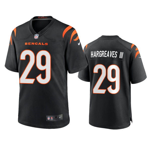 Men’s Cincinnati Bengals #29 Vernon Hargreaves III Nike Black Team Color Vapor Limited Jersey