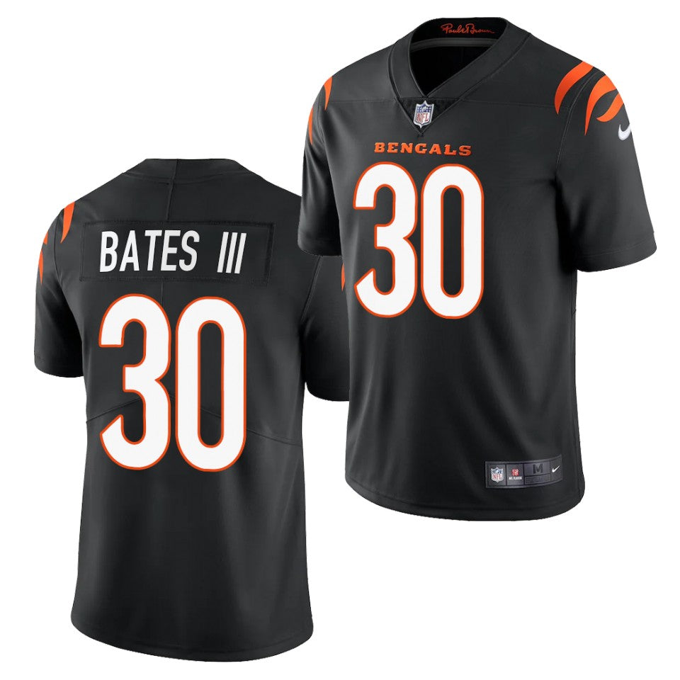 Men’s Cincinnati Bengals #30 Jessie Bates III 2021 Nike Black Vapor Limited Jersey