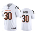 Men’s Cincinnati Bengals #30 Jessie Bates Nike White Away Vapor Limited Jersey