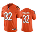Men’s Cincinnati Bengals #32 Trayveon Williams Nike Orange Alternate Vapor Limited Jersey