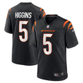Men’s Cincinnati Bengals #5 Tee Higgins Black Team Color Vapor Limited Player Jersey