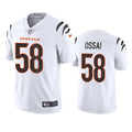 Men’s Cincinnati Bengals #58 Joseph Ossai Nike White Away Vapor Limited Jersey