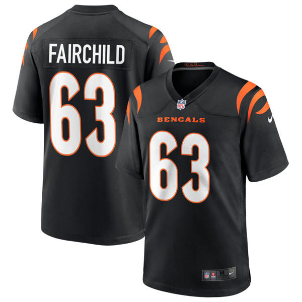 Men’s Cincinnati Bengals #63 Dylan Fairchild Nike Black Team Color Vapor F.U.S.E. Limited Jersey
