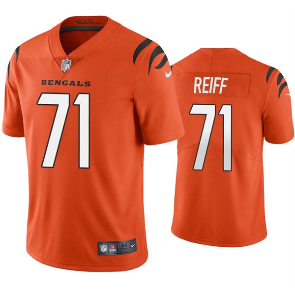 Men’s Cincinnati Bengals #71 Riley Reiff Nike Orange Alternate Vapor Limited Jersey