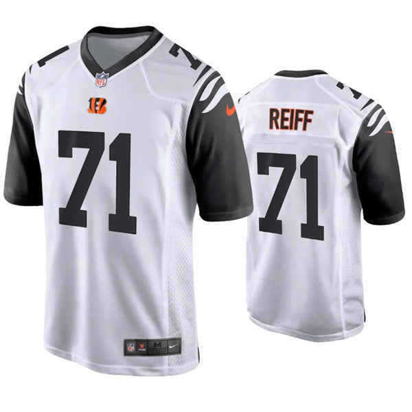 Men’s Cincinnati Bengals #71 Riley Reiff Nike White Color Rush Limited Jersey