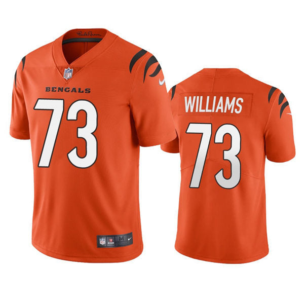 Men’s Cincinnati Bengals #73 Jonah Williams Nike Orange Alternate Vapor Limited Jersey