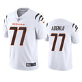 Men’s Cincinnati Bengals #77 Hakeem Adeniji Nike White Away Vapor Limited Jersey