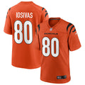 Men’s Cincinnati Bengals #80 Andrei Iosivas Nike Orange Alternate Vapor F.U.S.E. Limited Jersey