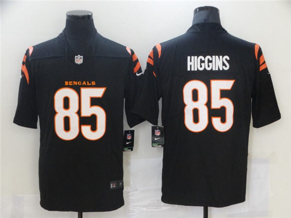 Men’s Cincinnati Bengals #85 Tee Higgins 2021 Nike Black Vapor Limited Jersey