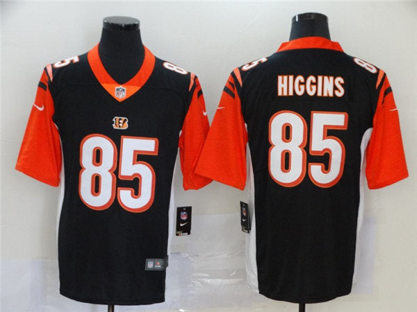 Men’s Cincinnati Bengals #85 Tee Higgins Nike Black Vapor Limited Jersey