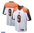 Men’s Cincinnati Bengals #9 Joe Burrow Nike White Game Football Jersey