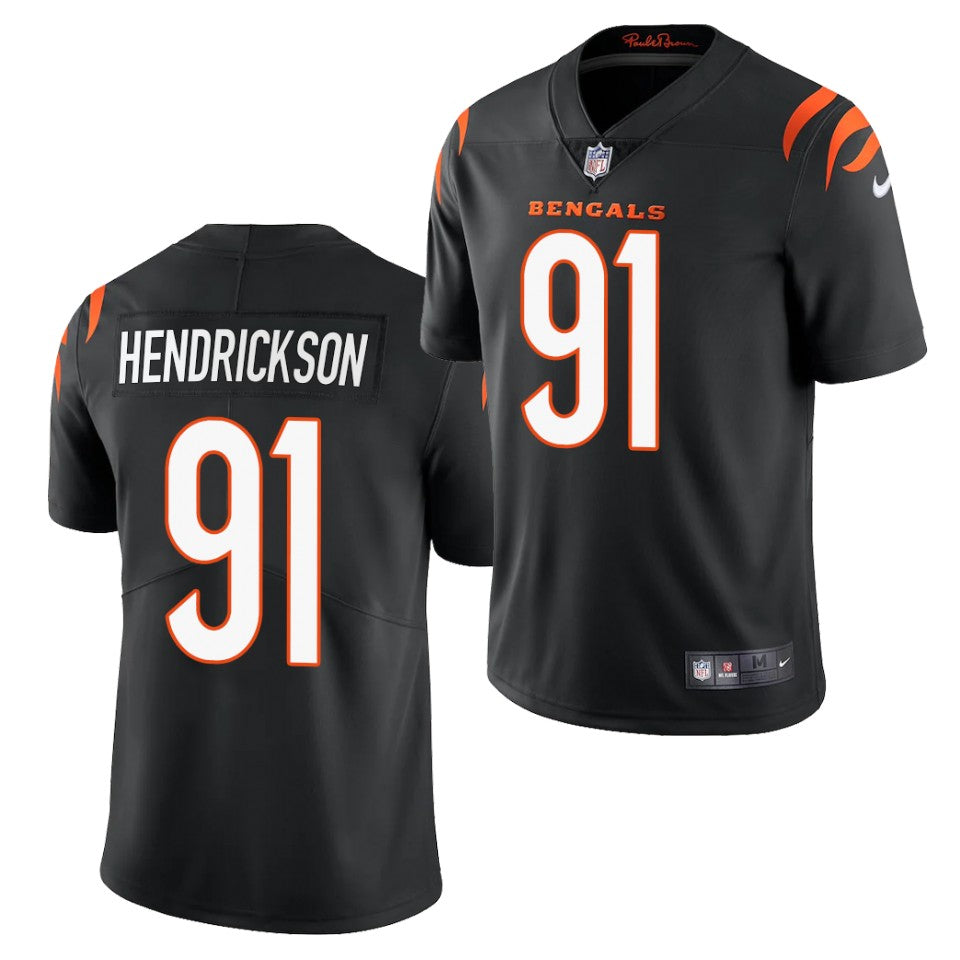 Men’s Cincinnati Bengals #91 Trey Hendrickson 2021 Nike Black Vapor Limited Jersey