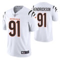 Men’s Cincinnati Bengals #91 Trey Hendrickson Nike White Away Vapor Limited Jersey