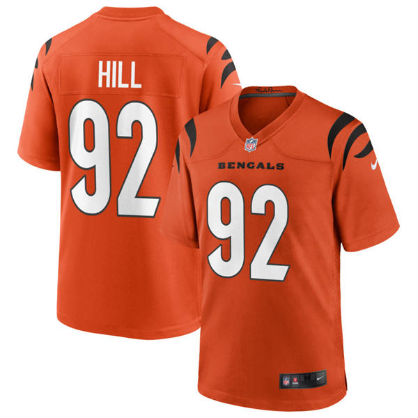 Men’s Cincinnati Bengals #92 B.J. Hill Nike Orange Alternate Vapor F.U.S.E. Limited Jersey