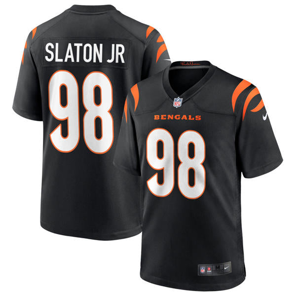 Men’s Cincinnati Bengals #98 Tedarrell Slaton Jr Nike Black Team Color Vapor F.U.S.E. Limited Jersey