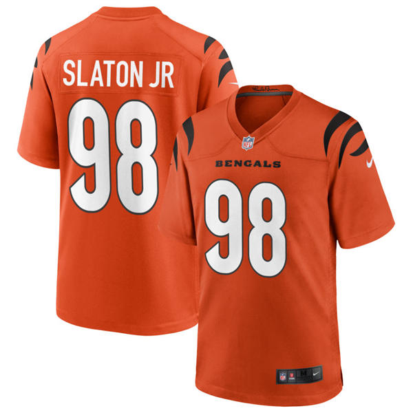 Men’s Cincinnati Bengals #98 Tedarrell Slaton Jr  Nike Orange Alternate Vapor F.U.S.E. Limited Jersey