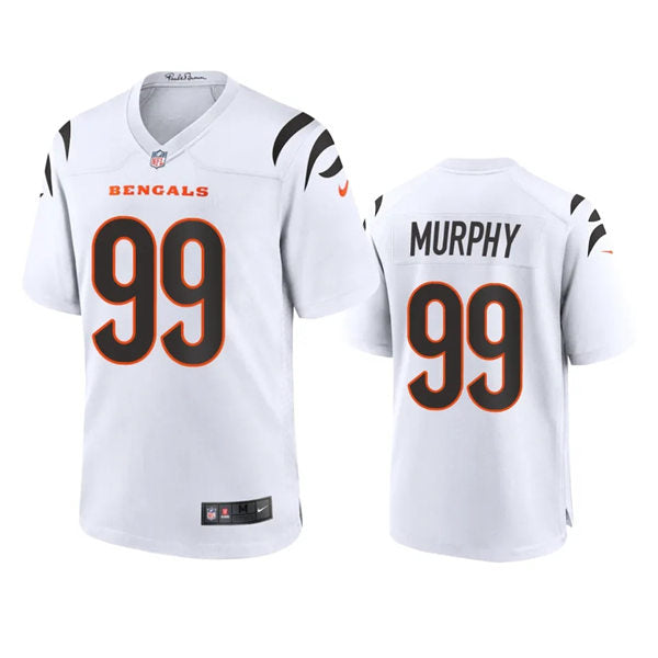 Men’s Cincinnati Bengals #99 Myles Murphy Nike White Vapor Limited Player Jersey
