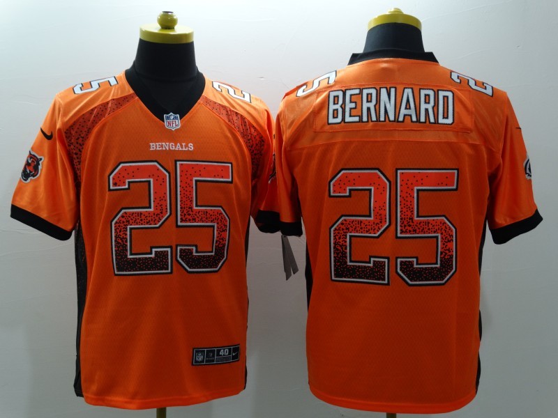 Men’s Cincinnati Bengals Giovanni Bernard #25 Orange Jersey