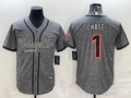 Men’s Cincinnati Bengals Ja’Marr Chase #1 Grey Jersey