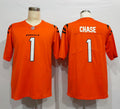 Men’s Cincinnati Bengals Ja’Marr Chase #1 Orange Alternate Jersey
