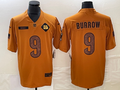 Men’s Cincinnati Bengals Joe Burrow #9 Brown 2023 Salute To Service Limited Jersey