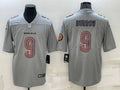 Men’s Cincinnati Bengals Joe Burrow #9 Gray Atmosphere Jersey