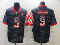 Men’s Cincinnati Bengals Joe Burrow #9 Grey Camouflage Jersey