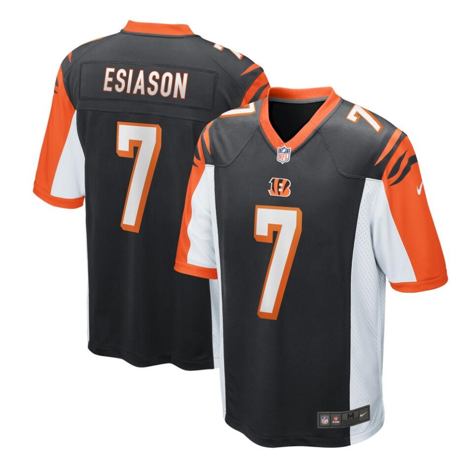 Men’s Cincinnati Bengals Retired Player #7 Boomer Esiason Nike Black Game Jersey