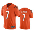 Men’s Cincinnati Bengals Retired Player #7 Boomer Esiason Nike Orange Alternate Vapor Limited Jersey