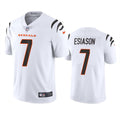 Men’s Cincinnati Bengals Retired Player #7 Boomer Esiason Nike White Away Vapor Limited Jersey