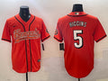 Men’s Cincinnati Bengals Tee Higgins #5 Orange Jersey