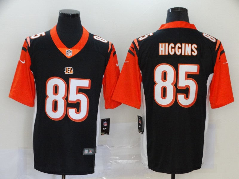 Men’s Cincinnati Bengals Tee Higgins #85 Black Jersey