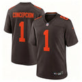 Mens Cleveland Browns #1 KC Concepcion Nike Brown Alternate Vapor F.U.S.E. Limited Jersey
