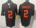 Mens Cleveland Browns #2 Shedeur Sanders Nike Brown Alternate Vapor Limited Jersey