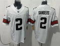 Mens Cleveland Browns #2 Shedeur Sanders Nike White Away Vapor F.U.S.E. Limited Jersey