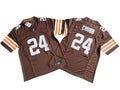 Men’s Cleveland Browns #24 Nick Chubb Nike Brown L2023 F.U.S.E. Vapor Limited Jersey