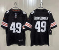 Mens Cleveland Browns #49 Carson Schwesinger Nike Brown Home Vapor F.U.S.E. Limited Jersey