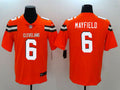Men’s Cleveland Browns #6 Baker Mayfield Stitched Nike Orange Vapor Player Limited Jersey