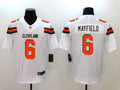 Men’s Cleveland Browns #6 Baker Mayfield Stitched Nike White Vapor Player Limited Jersey