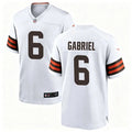 Mens Cleveland Browns #6 Dillon Gabriel Nike White Away Vapor F.U.S.E. Limited Jersey