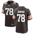 Mens Cleveland Browns #78 Teven Jenkins Nike Brown Home Vapor F.U.S.E. Limited Jersey