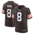 Mens Cleveland Browns #8 Jared Verse Nike Brown Home Vapor F.U.S.E. Limited Jersey
