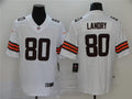 Men’s Cleveland Browns #80 Jarvis Landry Nike White Vapor Limited Jersey